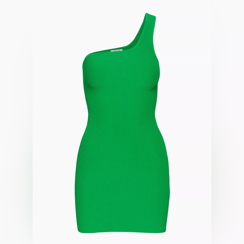 Babaton sculpt knit one-shoulder dress NWOT